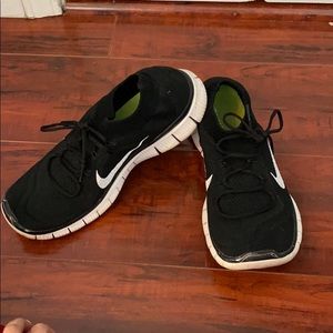 Nike black running shoes